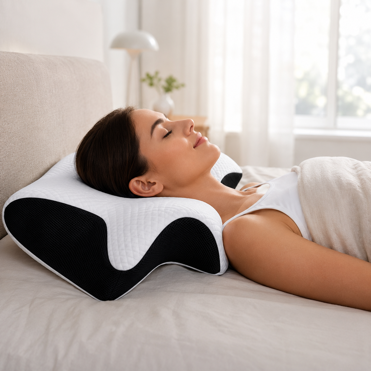 CerviCloud™ | Cuscino Cervicale Ergonomico in Memory Foam Premium